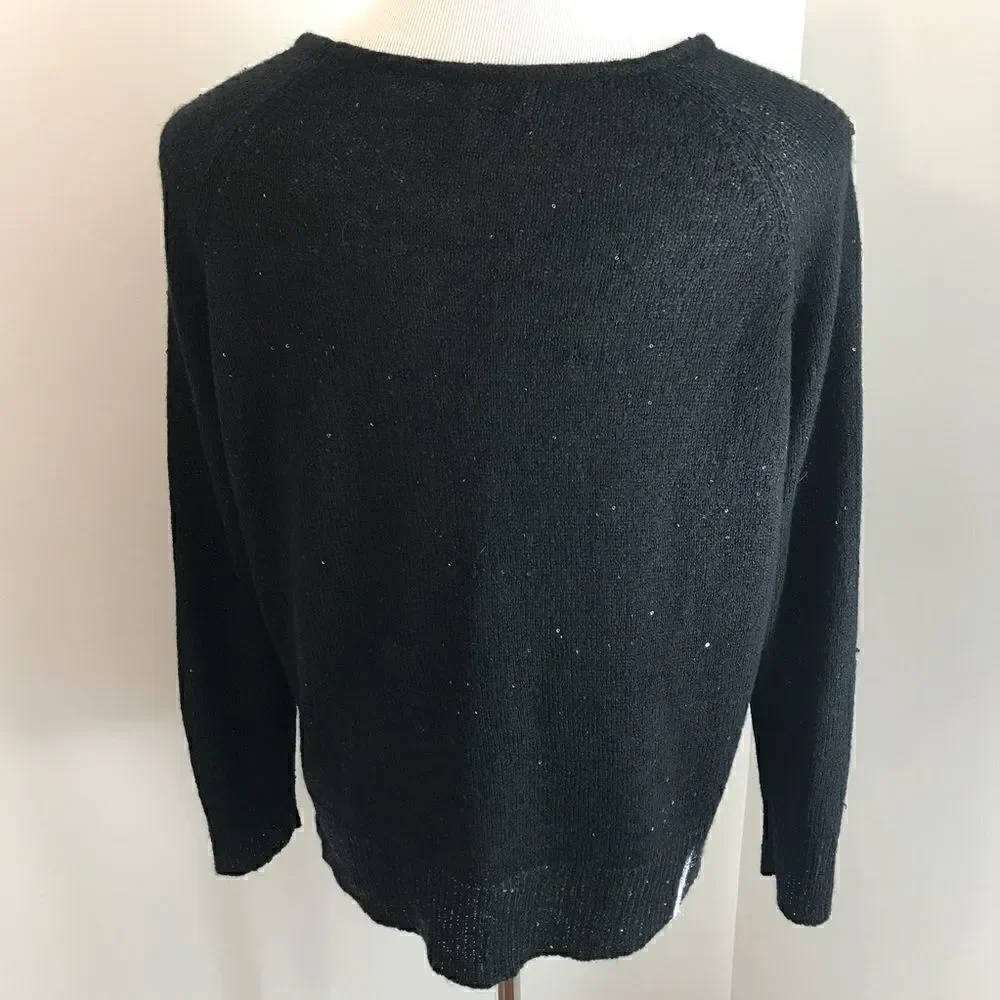 Joie Long Sleeve Black Sweater Sz S